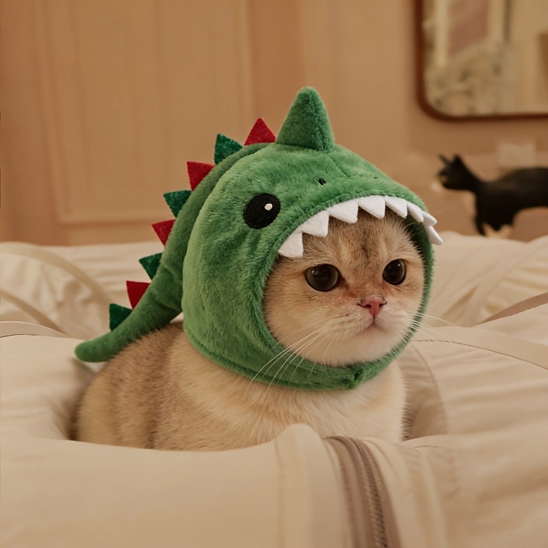 Katzen Dinosaurier Kopfbedeckung Katzen Dinosaurier Kopfbedeckung – Bild 2