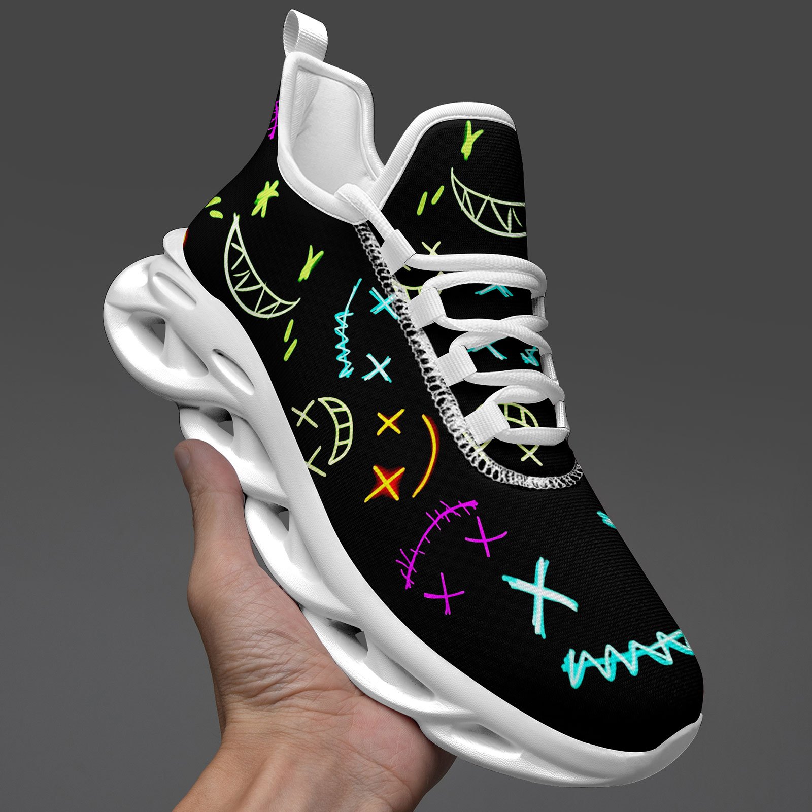 bequeme und atmungsaktive Herren-Freizeitschuhe mit lustigen Graffiti bequeme und atmungsaktive Herren-Freizeitschuhe mit lustigen Graffiti – Bild 4