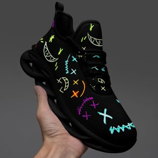 bequeme und atmungsaktive Herren-Freizeitschuhe mit lustigen Graffiti